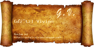Götzl Vivien névjegykártya